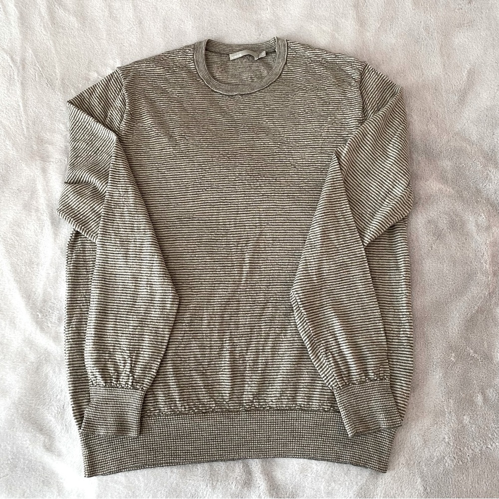 Vince men’s crewneck lightweight wool pullover sweater